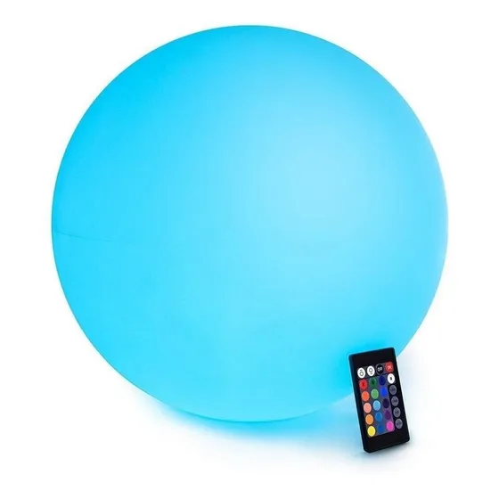 Luz Esfera Led Flotante Piscina Jardin Colores Impermeable