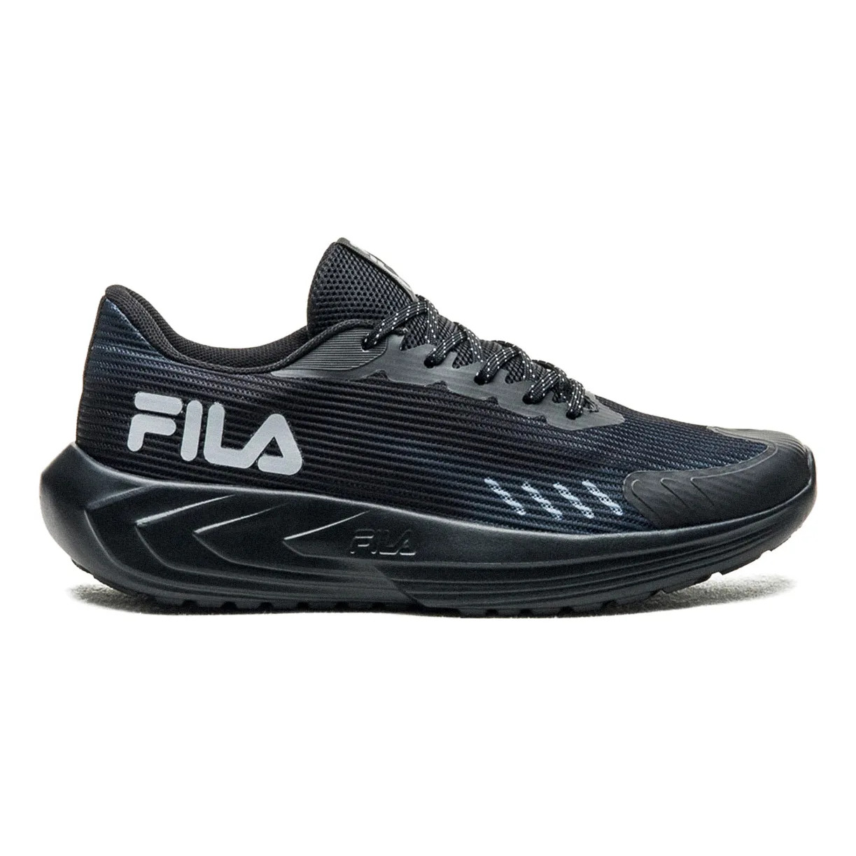 Tênis Fila Sprint Masculino Esportivo Caminhada Confortável Preto/grafite Liso 41 Br