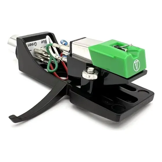 Toca Disco Headshell  Universal C/ At95e Agulha Eliptica