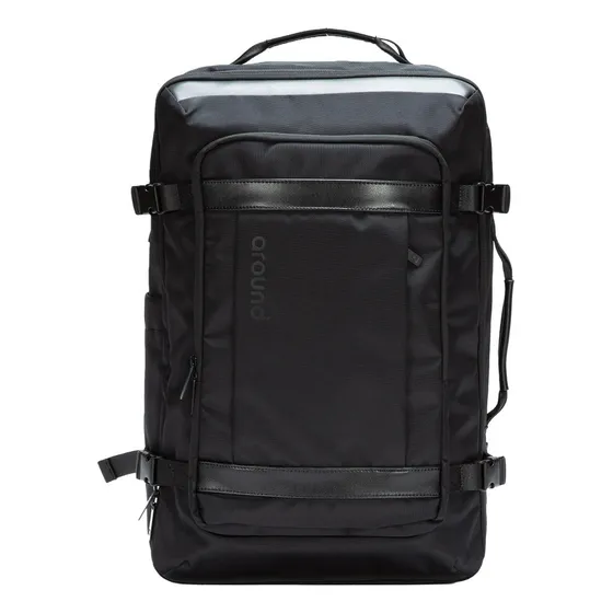 Mochila Voyager Around Color Negro Diseño De La Tela Unicolor