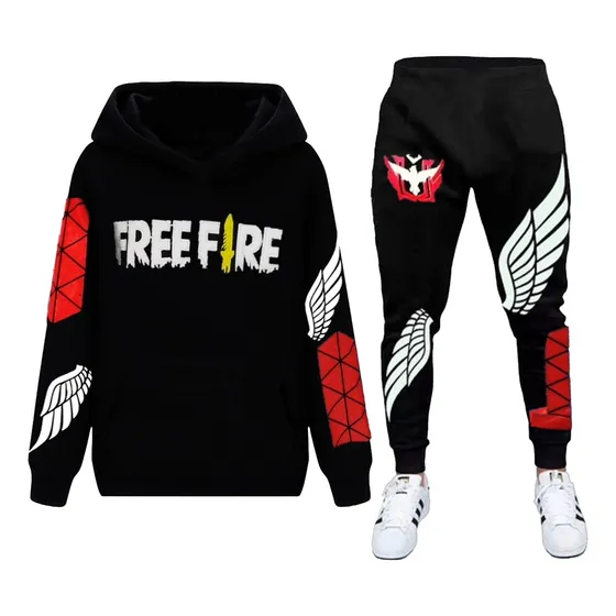 Conjunto De Pants Free Fire Con Sudadera Juveniles Games