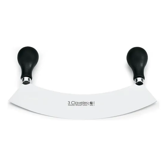 Cuchillo Media Luna 3 Claveles 27 Cm Color Negro