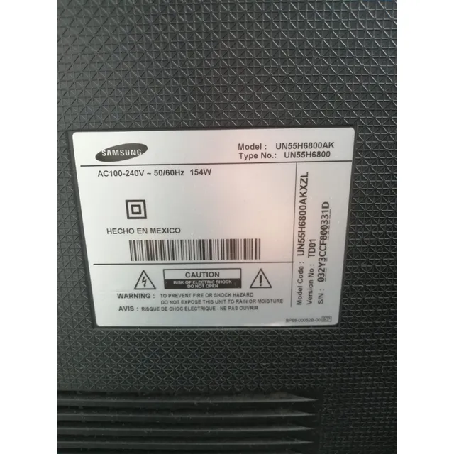 Televisor Samsung Un55h6800ak Para Repuestos Sin Tcon