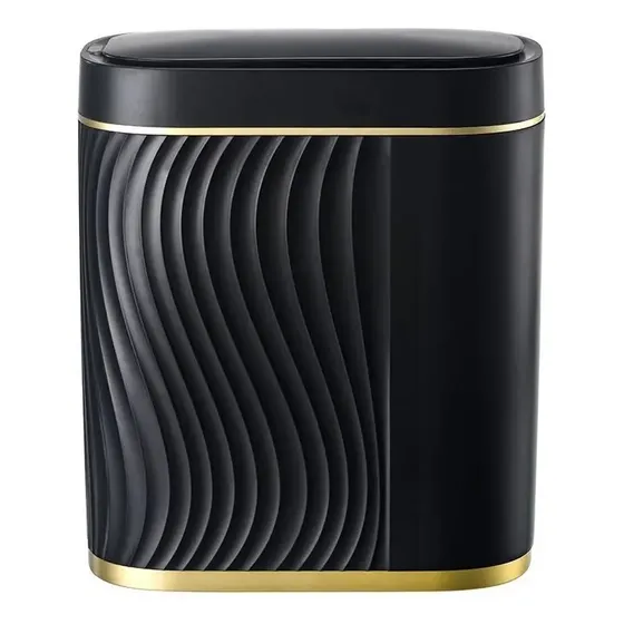 8 Litros Lixeira Automática Inteligente Sensor Aproximação Cor Preto100saco de lixo