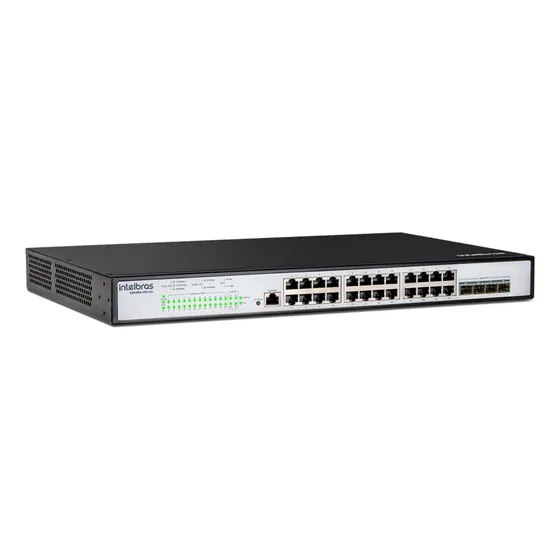 Switch Poe Gerenciável L3 Com 24 Portas Gigabit E 4 Sfp+ 10g