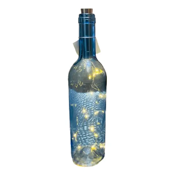 Botella Con Luz Centro D Mesa Farol Fanal Led Regalo Fiestas