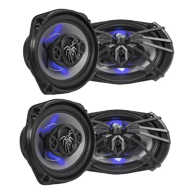 4 Bocinas 6x9 Soundstream Iluminación Led 400 Watts Ovaladas
