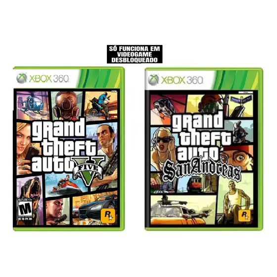 Gta 5 + San Andreas Xbox 360 (leia A Descrição)