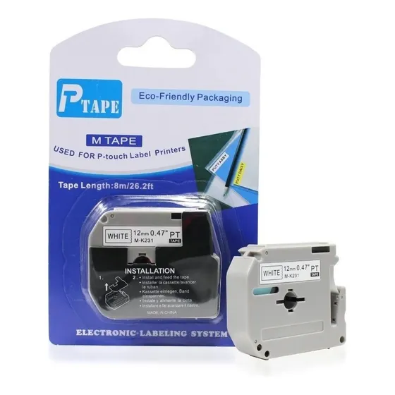 Fita Refil P/ Rotulador Brother Ptm95 Ptm95bk Ptm95wt Pt90