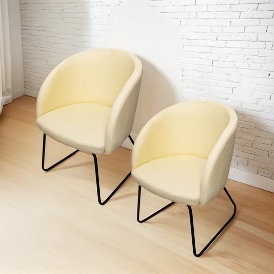 Par De Sillones Sillas De Tela Jackard Comedor Living