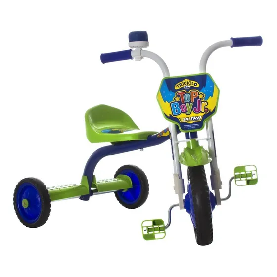 Triciclo Ultra Bikes Top Boy Jr verde e azul