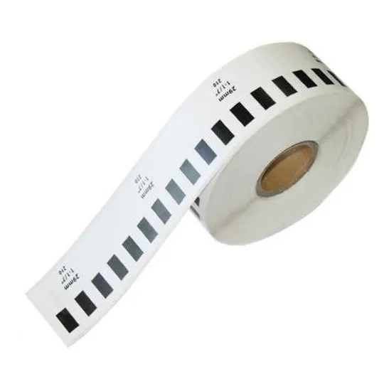 01 Rollo Etiquetas Inko Compatible Con Brother Dk2210 29mm Color Blanco