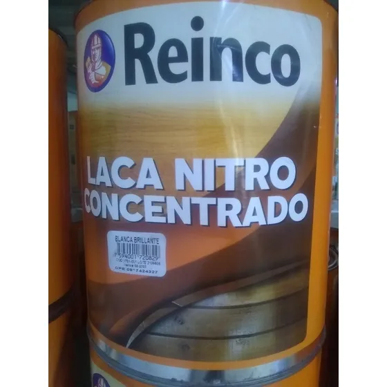 Laca Nitro Concentrado Reinco Transparente Brillante Galon