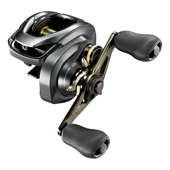 Reel rotativo Shimano Curado DC 151HG izquierdo color negro