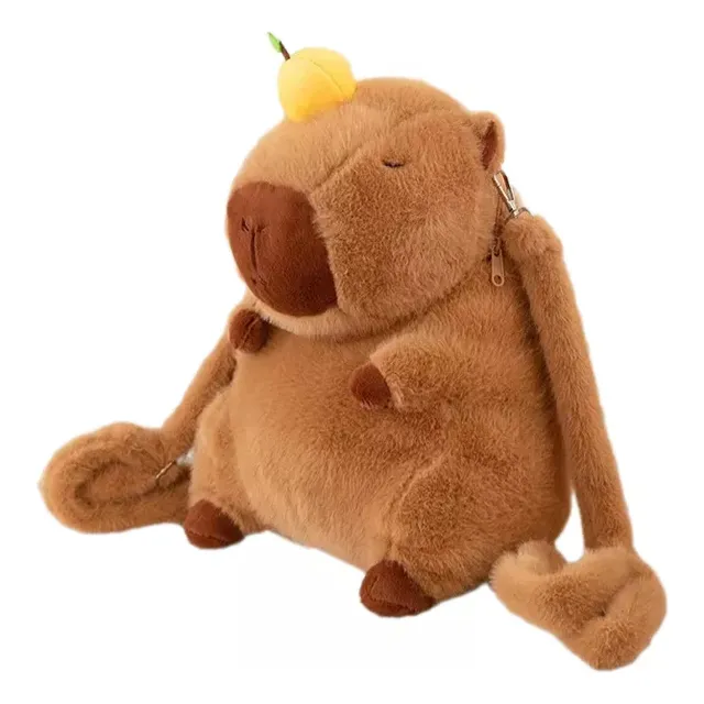 Capybara Mochila Peluche Grande Importado Kawaii Capibara