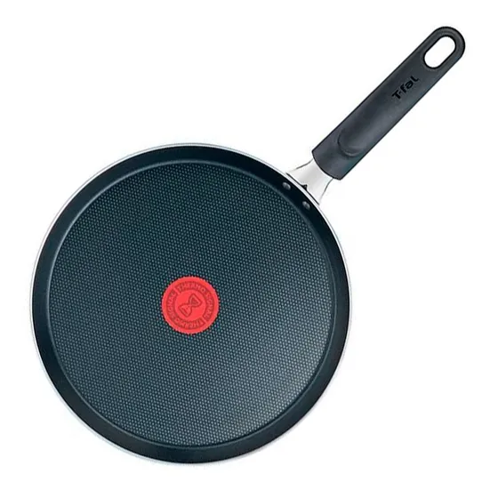 Crepera Sarten T-fal Tefal Antiadherente 25cm Titanio Color Negro