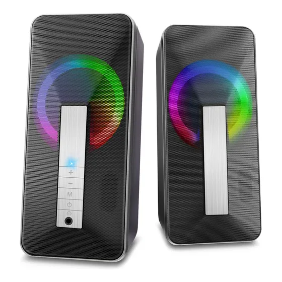 Altavoz Para Pc Rgb Juego Bluetooth 5.0 Conexion Auxiliar In