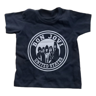 Remera Bebe Puro Algodon Bon Jovi-01 Remera Bebe Puro Algodon Bon Jovi-01