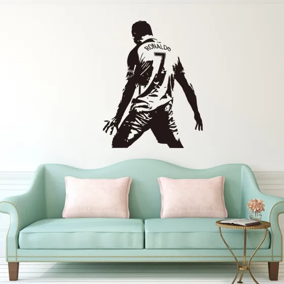 Adhesivo Decorativo De Pared Con Diseño De Silueta De Jugado
