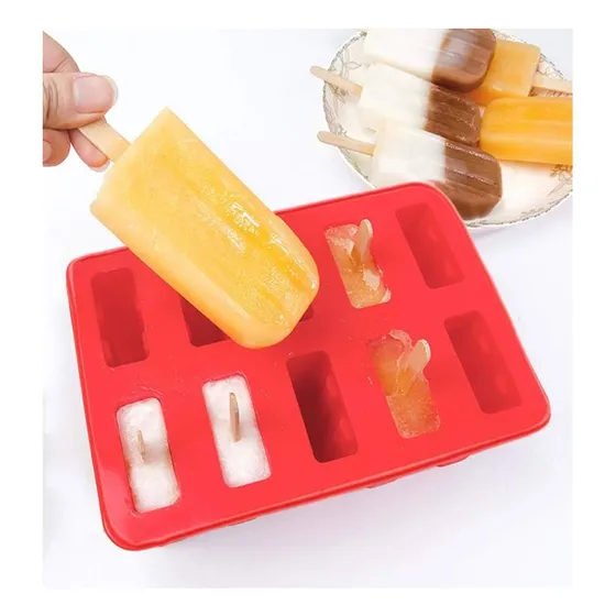 Molde De Silicon Para Paletas De Helados