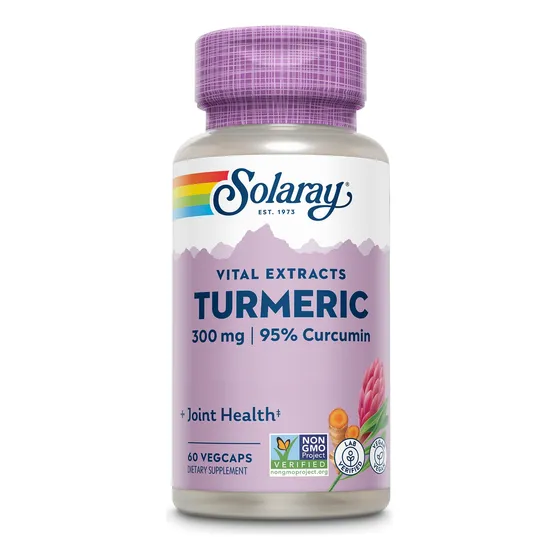 Suplemento De Cúrcuma Solaray De 300 Mg Con 95% De Curcumina