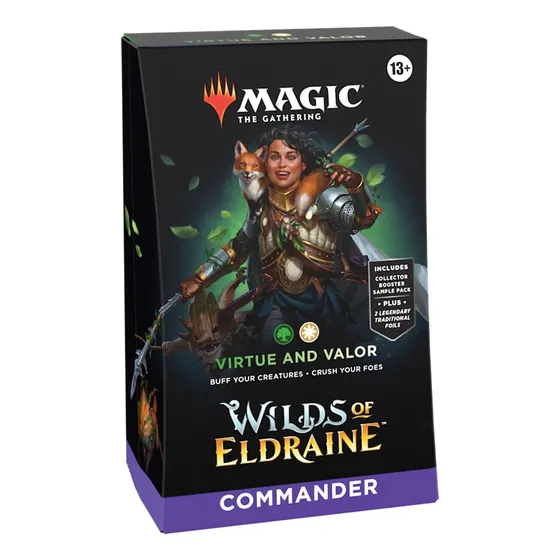 Mtg Magic: Commander: Wilds Of Eldraide  Virtue And Valor Inglés