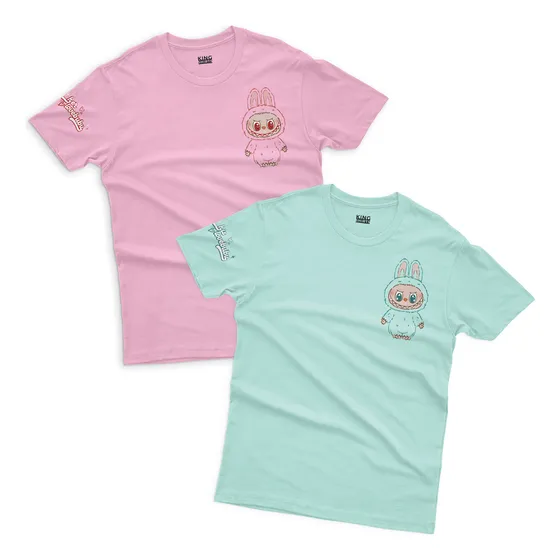 Combo Duo Playeras Parejas Amor Labubus Novios 14 Febrero