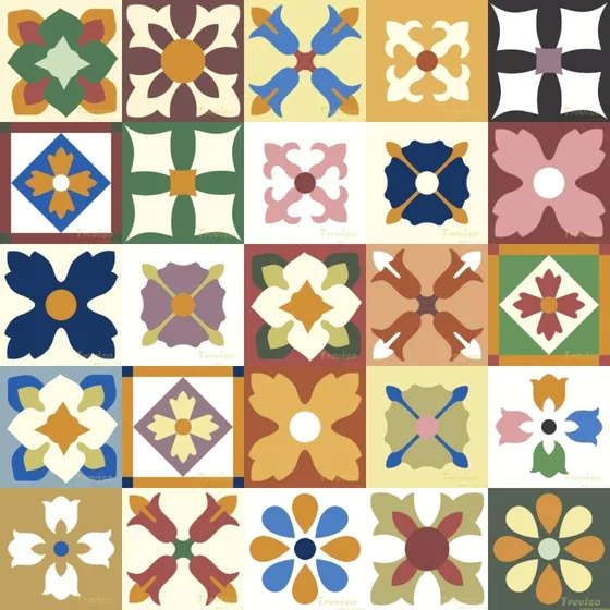 Ladrilhos Hidráulicos - 10 Pçs 10x10 Cm