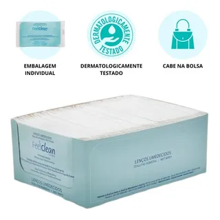 Lenço Umedecido Ăntimo Caixa C/50 Un Individuais- Feelclean Lenço Umedecido Ăntimo Caixa C/50 Un Individuais- Feelclean