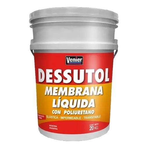 Venier Dessutol Techos Membrana Liquida Con Poliuretano X 20 Color Gris