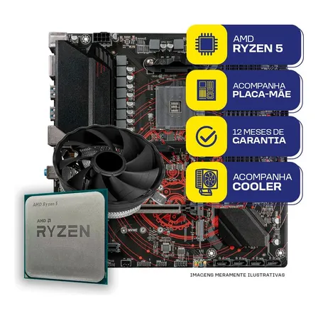Kit Upgrade Gamer Mcl, Amd Ryzen 5 5500, B550m