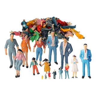 Figuras Pintadas De Plástico Cenas Layout 100pcs 150 Figuras Pintadas De Plástico Cenas Layout 100pcs 150