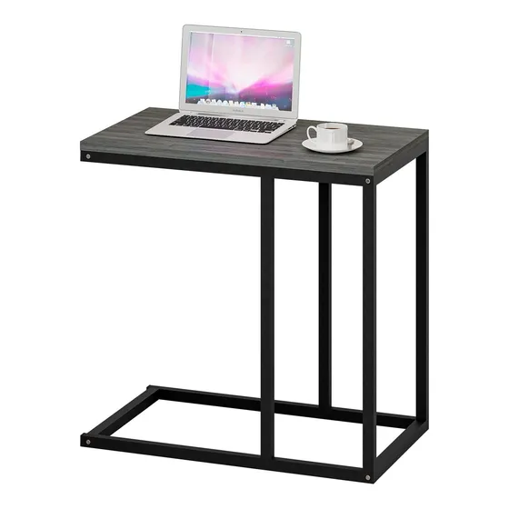 Azerpian Mesa Auxiliar Para Sofa Forma C Bandeja Tv Marco +