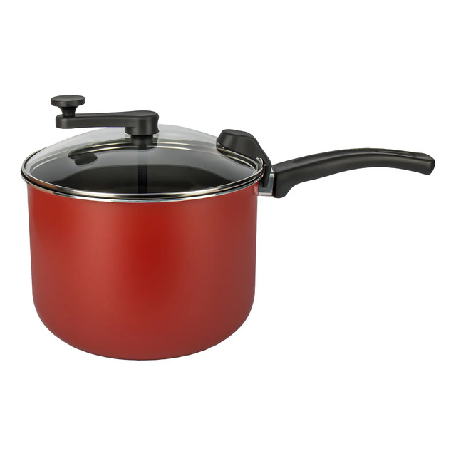 Pipoqueira Antiaderente Cozillar 4,5 Litros Tampa De Vidro Vermelho Pipoqueira Antiaderente Cozillar 4,5 Litros Tampa De Vidro Vermelho