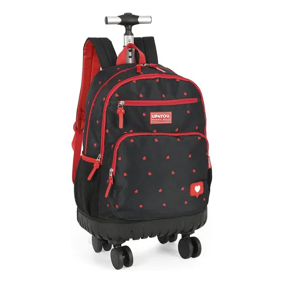 Mocinha Rodinha 18 C/ Alça Up4you Corações Preto Luxcel