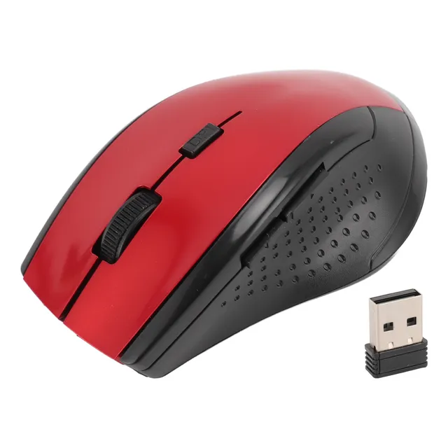 Ratón Óptico Inalámbrico Con Receptor Usb De 2,4 G De Alta P