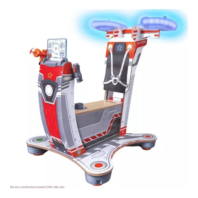 Simulador Helicoptero Madera Luces Sonidos Helices