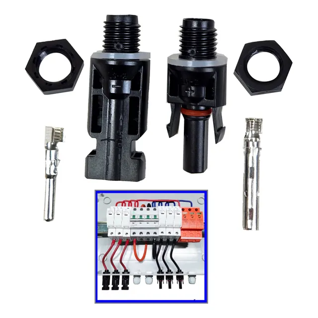 4 Pares Conector Mc4 Rosca M12 Energia Solar Stringbox