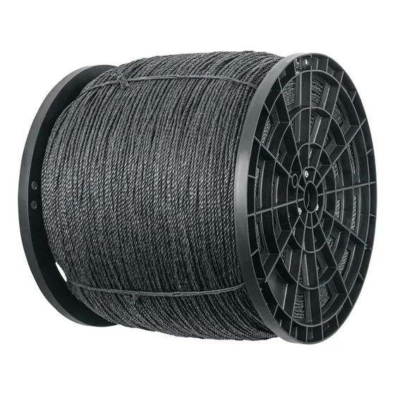 Cuerda Negra De Polipropileno 13 Mm 30kg Fiero 40767 Color Negro