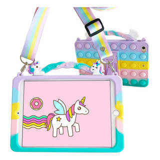 Funda + Correa Uso Rudo Bubble Burbuja Push Pop It Para iPad Funda + Correa Uso Rudo Bubble Burbuja Push Pop It Para iPad