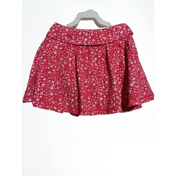 Falda  Para Bebe Niña 18 Meses Roja Nueva