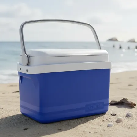Caixa Térmica Cooler Pequena Azul 5l Para Bebidas Azul