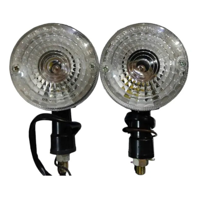 Faro Cruce Base Negro Mica Blanco Moto Gn125 Leon   P A R 