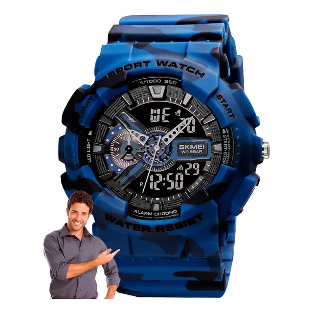 Reloj Skmei 1619 Acuático Shock Deportivo 100% Original Caja