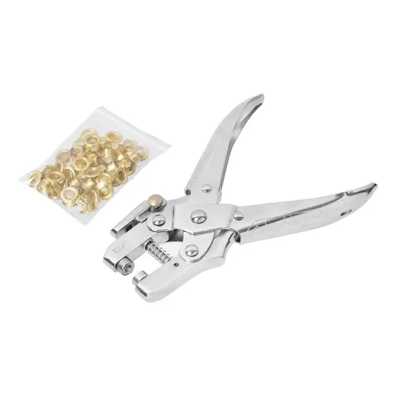 Alicate Pinza P/ojetillo Tactix 217203 + 50 Ojetillos 6 Mm
