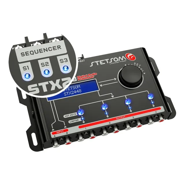 Processador Equalizador Crossover Stetsom  Stx-2448 + Frete