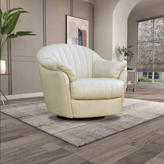 Poltrona U270 Couro Bege Claro Idea Relax By Natuzzi Group