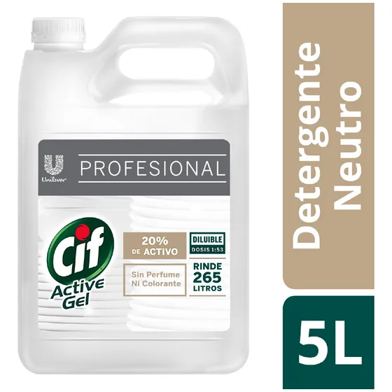 Cif Detergente Neutro  5 Lts - Full