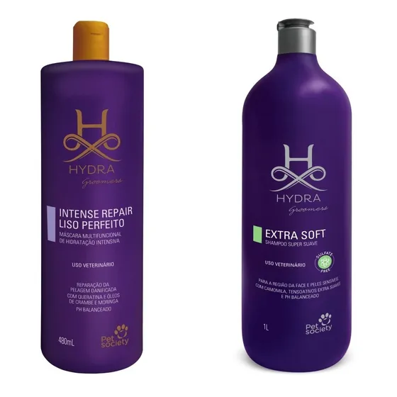 Máscara Liso Perfeito 480ml + Shampoo Extra Soft 1l 