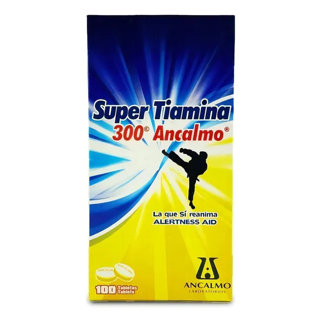 Super Tiamina 300 Con 100 Piezas Ancalmo Sabor Sin Sabor